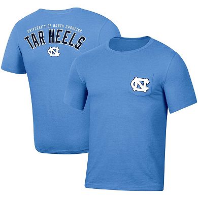 Men's Russell Heather Carolina Blue North Carolina Tar Heels Pocket T-Shirt