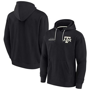 Unisex Fanatics Signature Black Texas A&M Aggies Super Soft Fleece Pullover Hoodie