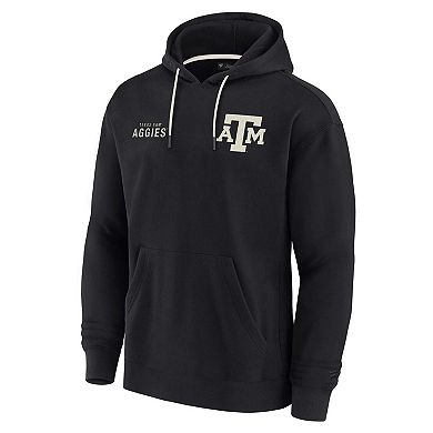 Unisex Fanatics Signature Black Texas A&M Aggies Super Soft Fleece Pullover Hoodie