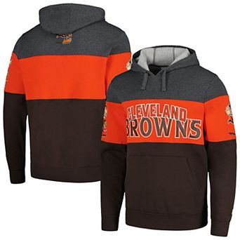 Men's Starter Brown/Orange Cleveland Browns Extreme Pullover Hoodie