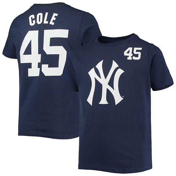 Youth Gerrit Cole Navy New York Yankees Player TShirt
