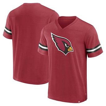 Men's Fanatics Branded Cardinal Arizona Cardinals Jersey Tackle V-Neck T-Shirt