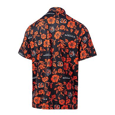 Men's Reyn Spooner Black Cincinnati Bengals Pua Performance Polo