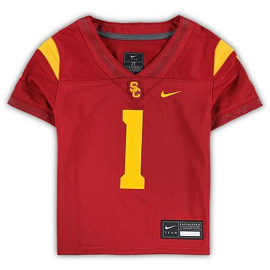 Toddler Nike #1 Cardinal USC Trojans Untouchable Football Jersey