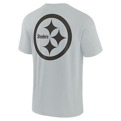 Unisex Fanatics Signature Gray Pittsburgh Steelers Super Soft Short Sleeve T-Shirt