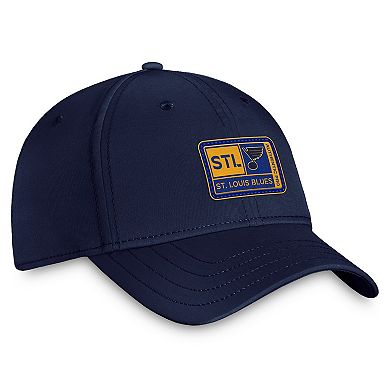 Men's Fanatics Branded Navy St. Louis Blues Authentic Pro Training Camp Flex Hat