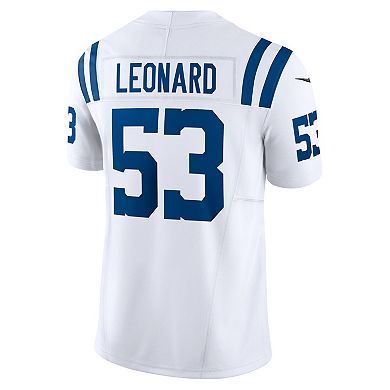 Men's Nike Shaquille Leonard White Indianapolis Colts Vapor F.U.S.E. Limited Jersey