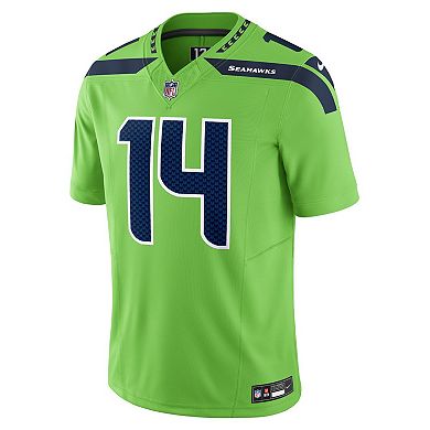 Men's Nike DK Metcalf Neon Green Seattle Seahawks Vapor F.U.S.E ...