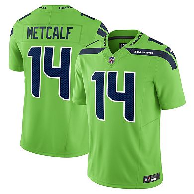 Men's Nike DK Metcalf Neon Green Seattle Seahawks Vapor F.U.S.E ...