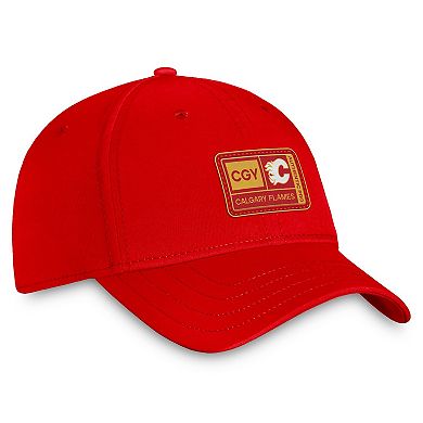 Men's Fanatics Branded  Red Calgary Flames Authentic Pro Training Camp Flex Hat