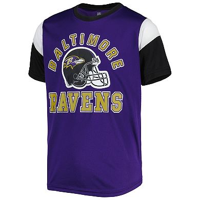 Youth Purple Baltimore Ravens Helmet T-Shirt