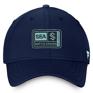Men's Fanatics Branded Deep Sea Blue Seattle Kraken Authentic Pro Training Camp Flex Hat