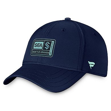 Men's Fanatics Branded Deep Sea Blue Seattle Kraken Authentic Pro Training Camp Flex Hat