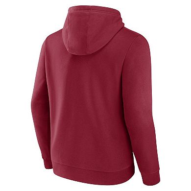 Men's Fanatics Branded Scarlet San Francisco 49ers Between the Pylons Pullover Hoodie