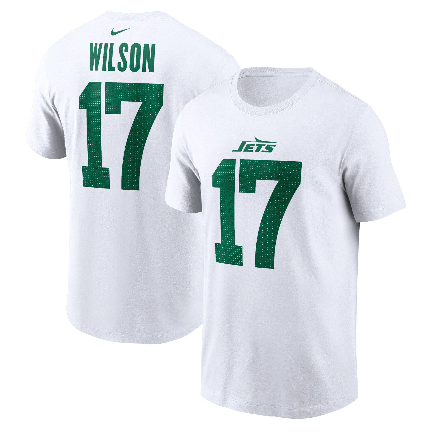 Men's Nike Garrett Wilson White New York Jets Legacy Player Name ...