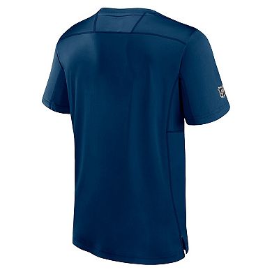 Men's Fanatics Branded Deep Sea Blue Seattle Kraken Authentic Pro Tech T-Shirt