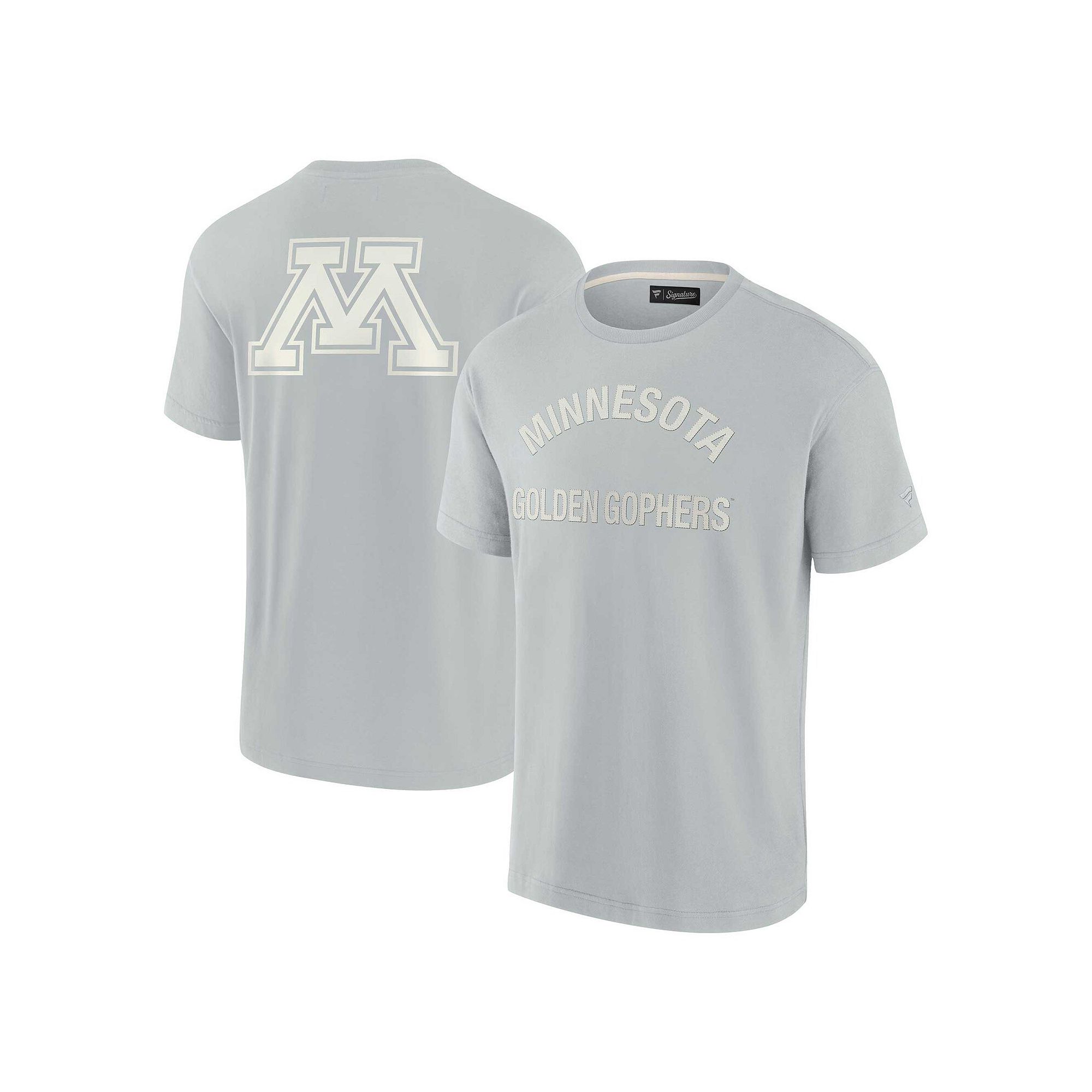 Unisex Fanatics Signature Gray Minnesota Golden Gophers Super Soft Short Sl