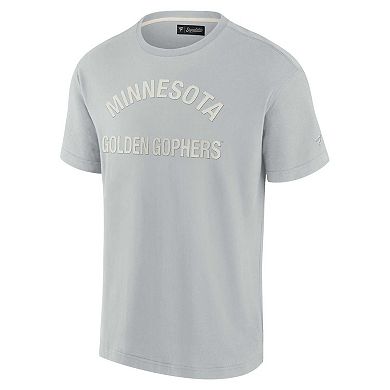 Unisex Fanatics Signature Gray Minnesota Golden Gophers Elements Super Soft Short Sleeve T-Shirt