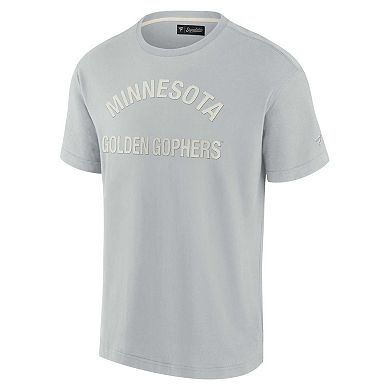 Unisex Fanatics Signature Gray Minnesota Golden Gophers Super Soft Short Sleeve T-Shirt