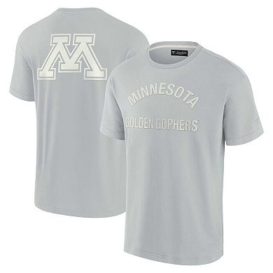 Unisex Fanatics Signature Gray Minnesota Golden Gophers Super Soft Short Sleeve T-Shirt