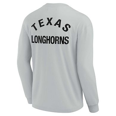 Unisex Fanatics Signature Gray Texas Longhorns Super Soft Long Sleeve T-Shirt