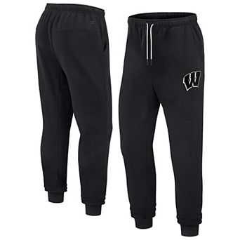 Unisex Fanatics Signature Black Wisconsin Badgers Super Soft Fleece Jogger