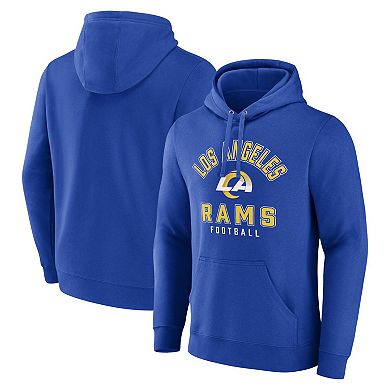 Men's Fanatics Branded Royal Los Angeles Rams Between the Pylons Pullover Hoodie