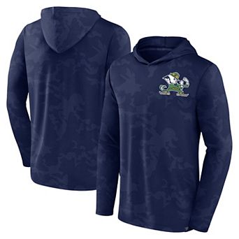Men's Fanatics Branded Navy Notre Dame Fighting Irish Camo Hoodie Long Sleeve T-Shirt