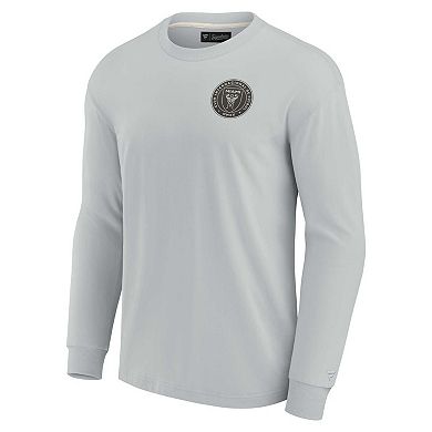 Unisex Fanatics Signature Gray Inter Miami CF Super Soft Long Sleeve T-Shirt