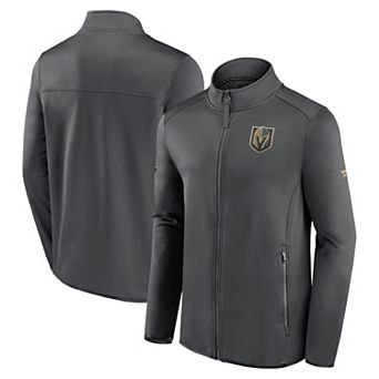 Men's Fanatics Branded Gray Vegas Golden Knights Authentic Pro Full-Zip Jacket