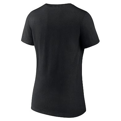 Women's Fanatics Branded Black Pittsburgh Penguins Authentic Pro V-Neck T-Shirt
