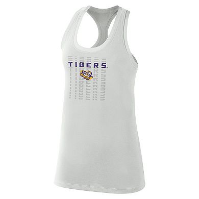 Women's Nike  Gray LSU Tigers Game Time Tank Top