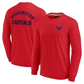 Unisex Fanatics Signature Red Washington Capitals Super Soft Long Sleeve T-Shirt