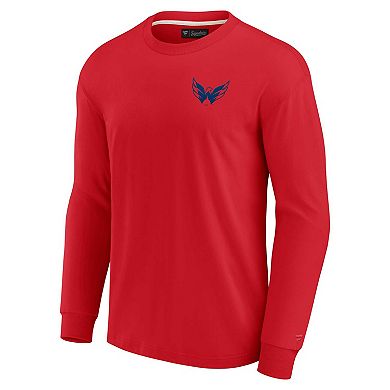 Unisex Fanatics Signature  Red Washington Capitals Super Soft Long Sleeve T-Shirt