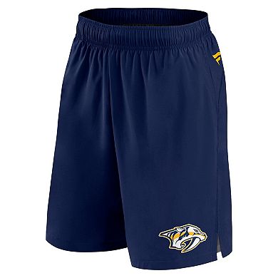 Men's Fanatics Branded Navy Nashville Predators Authentic Pro Tech Shorts
