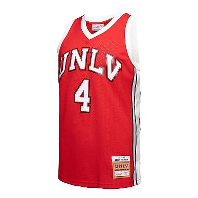Men's Mitchell & Ness Larry Johnson Red UNLV Rebels 1989-90 Player Swingman Jersey