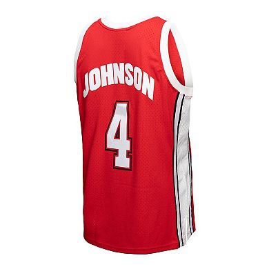 Men's Mitchell & Ness Larry Johnson Red UNLV Rebels 1989-90 Player Swingman Jersey