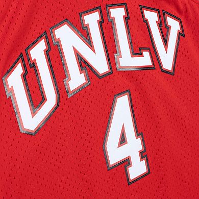 Men's Mitchell & Ness Larry Johnson Red UNLV Rebels 1989-90 Player Swingman Jersey
