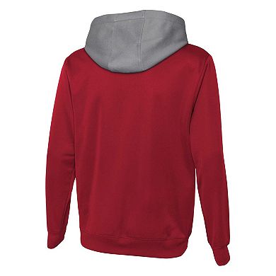 Men's Red Kansas City Chiefs Combine Authentic Field Play Full-Zip ...