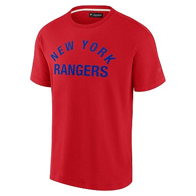Unisex Fanatics Signature  Red New York Rangers Super Soft Short Sleeve T-Shirt