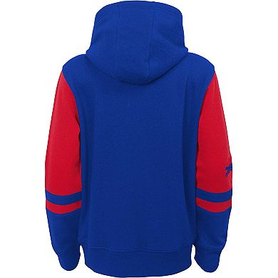 Youth Royal Buffalo Bills Colorblock Full-Zip Hoodie