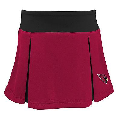 Girls Preschool Cardinal Arizona Cardinals Spirit Cheerleader Two-Piece Set with Bloomers
