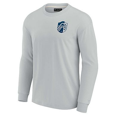 Unisex Fanatics Signature Gray St. Louis City SC Super Soft Long Sleeve T-Shirt