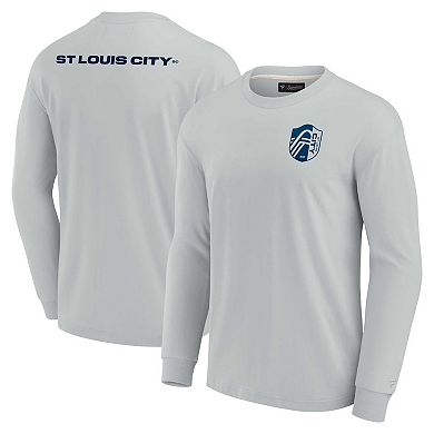 Unisex Fanatics Signature Gray St. Louis City SC Super Soft Long Sleeve T-Shirt