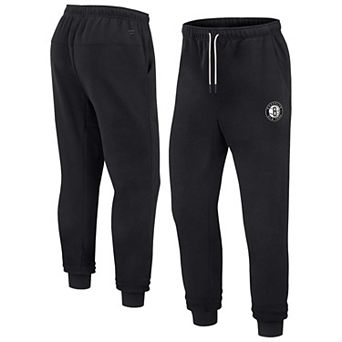 Unisex Fanatics Signature Black Brooklyn Nets Super Soft Fleece Jogger