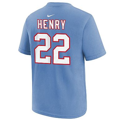 Youth Nike Derrick Henry Light Blue Tennessee Titans Player Name ...