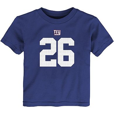 Toddler Nike Saquon Barkley Royal New York Giants Player Name & Number T-Shirt
