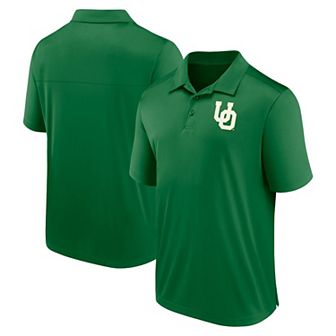 Men's Fanatics Branded Green Oregon Ducks Left Side Block Polo