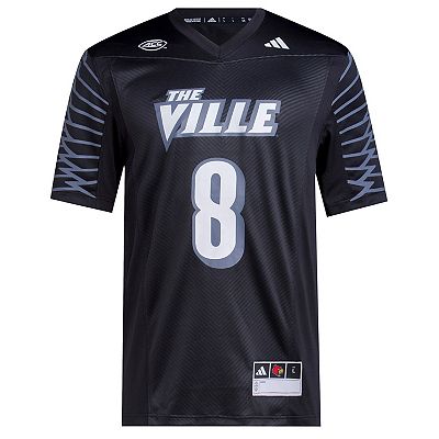 Men's adidas #8 Black Louisville Cardinals 2023 Premier Jersey