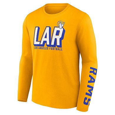 Men's Fanatics Branded Gold/Royal Los Angeles Rams Two-Pack T-Shirt Combo Set